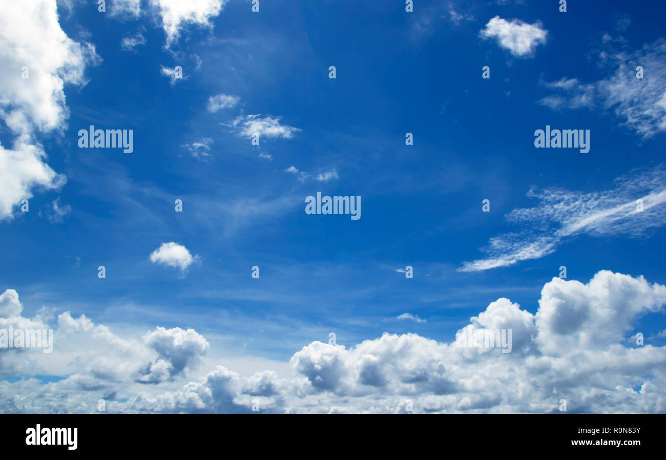 Blue sky white clouds Abstract nature background Stock Photo - Alamy