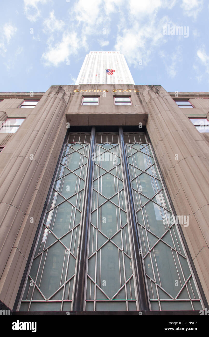 Empire State Building, Manhattan, New York City, United States of America. Stock Photo