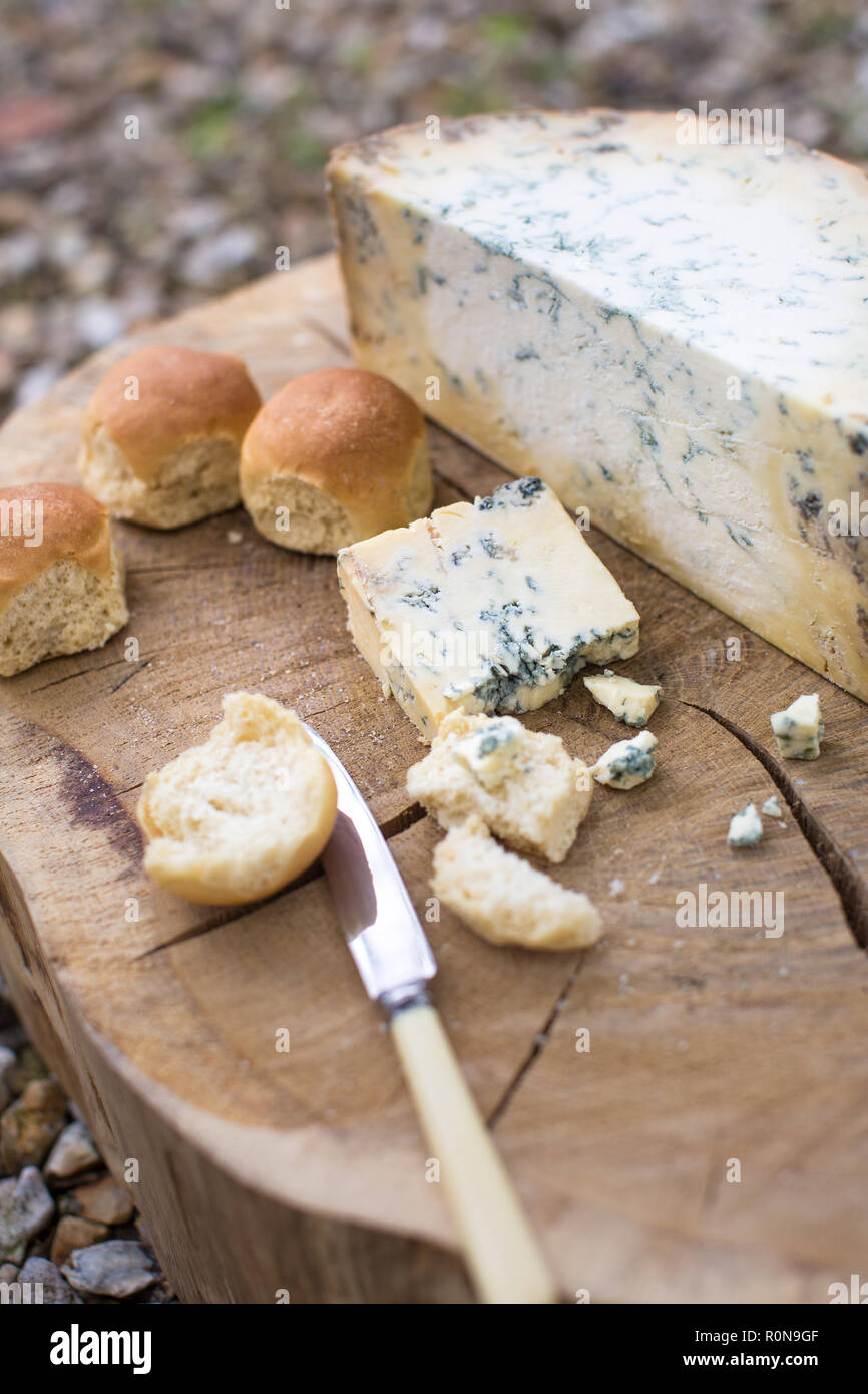 Dorset knobs with Dorset blue vinny cheese Stock Photo Alamy