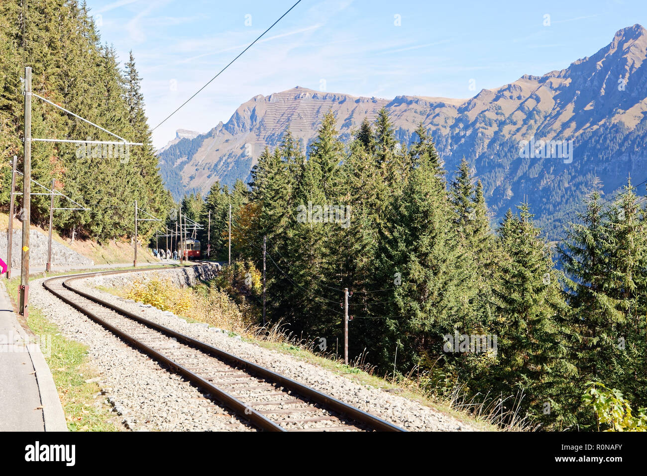 Murren train hi-res stock photography and images - Alamy