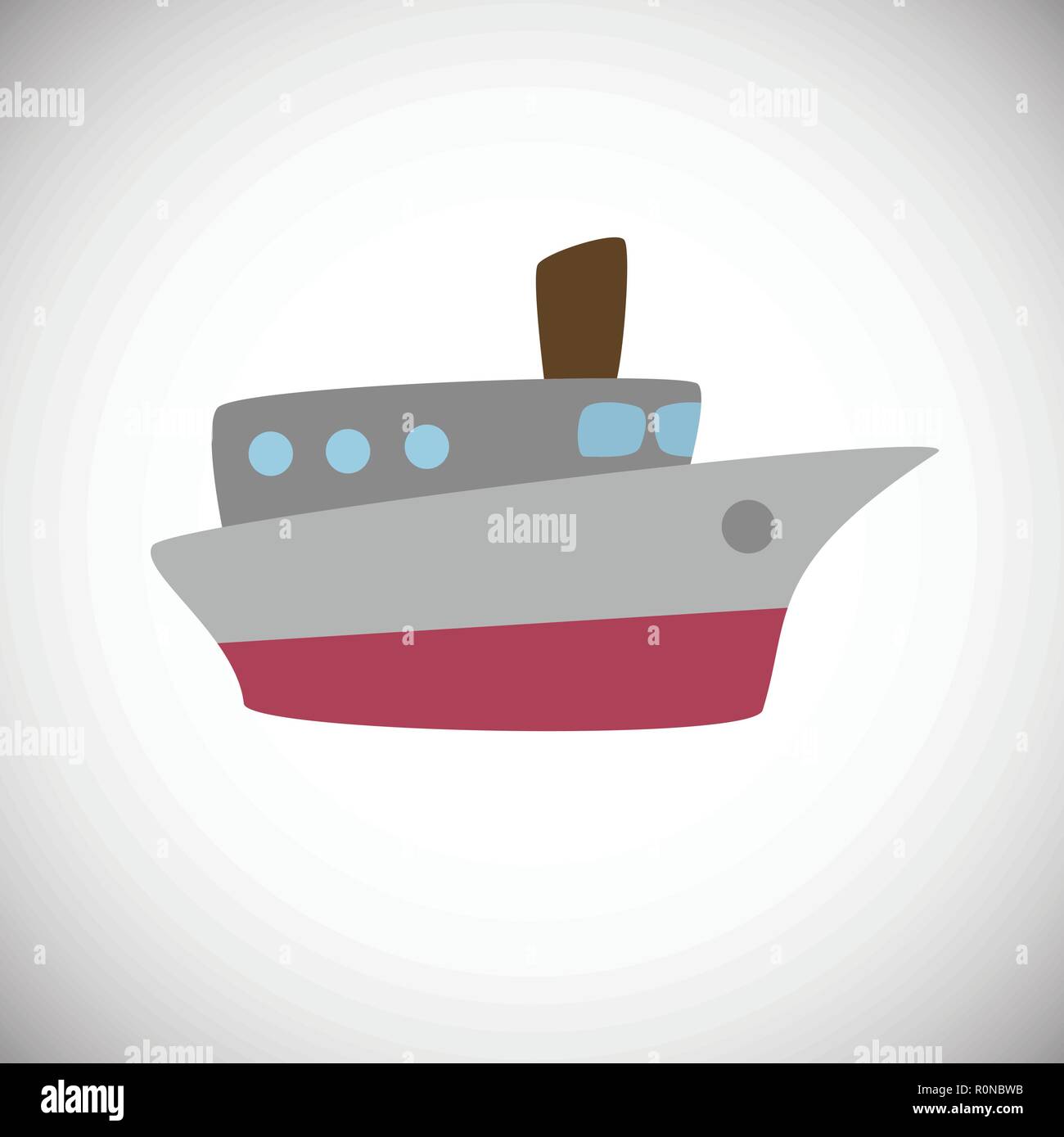 Flat ship on white background icon Stock Vector Image & Art - Alamy