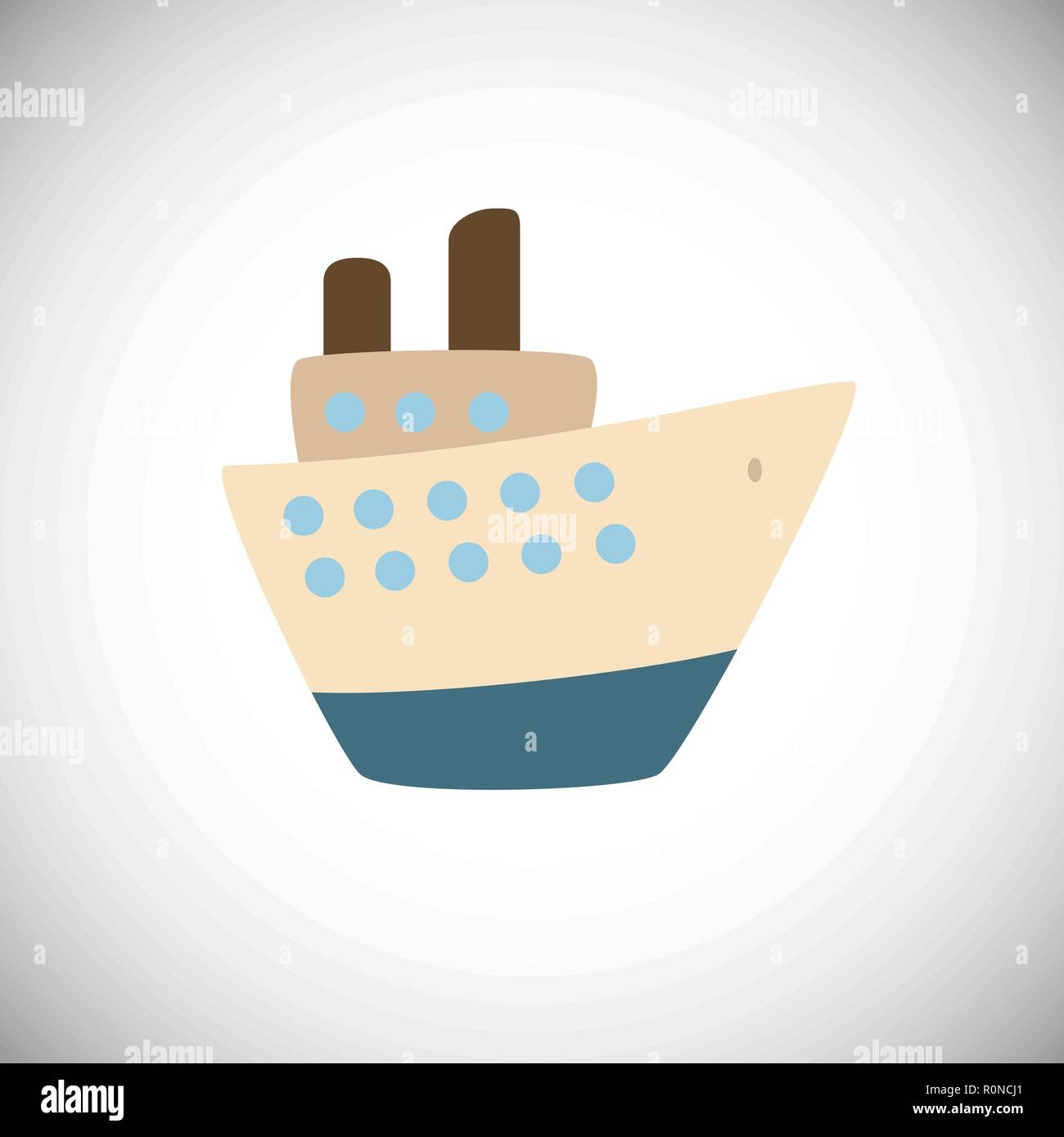 Flat ship on white background icon Stock Vector Image & Art - Alamy