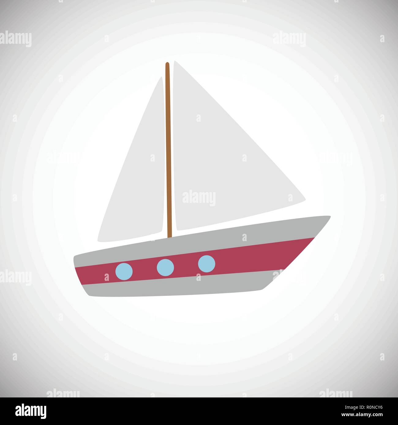 Flat ship on white background icon Stock Vector Image & Art - Alamy
