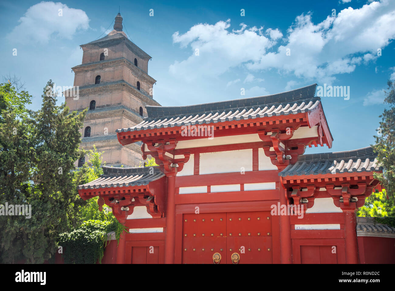 large pagoda of wild geese in Xi'an. The largest monument of Chinese