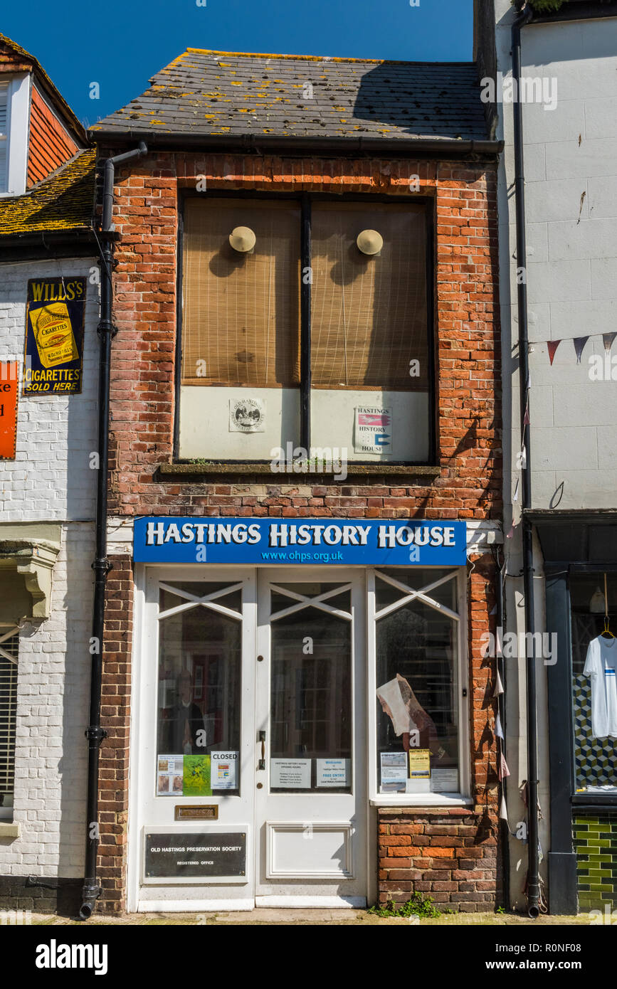 Hastings History House, Courthouse Street in the Old Town area of