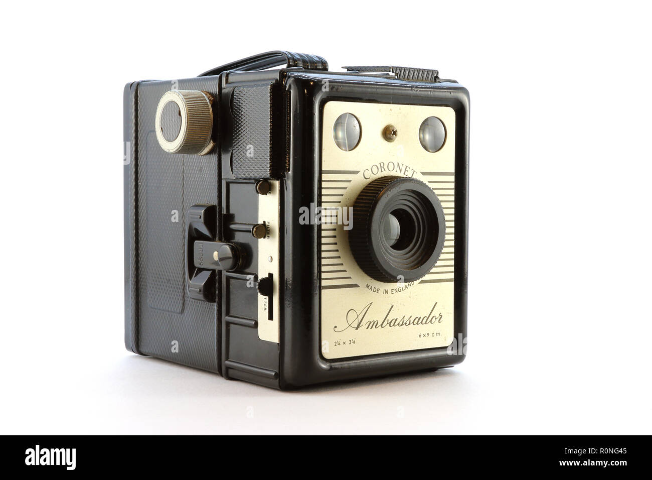 Antique Coronet Ambassador box camera Stock Photo - Alamy