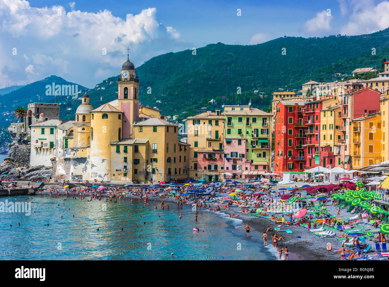 Camogli Italy Sep 9 18 The Tourist Resort Of Camogli On The Italian Riviera In The Metropolitan City Of Genoa Liguria Italy Stock Photo Alamy