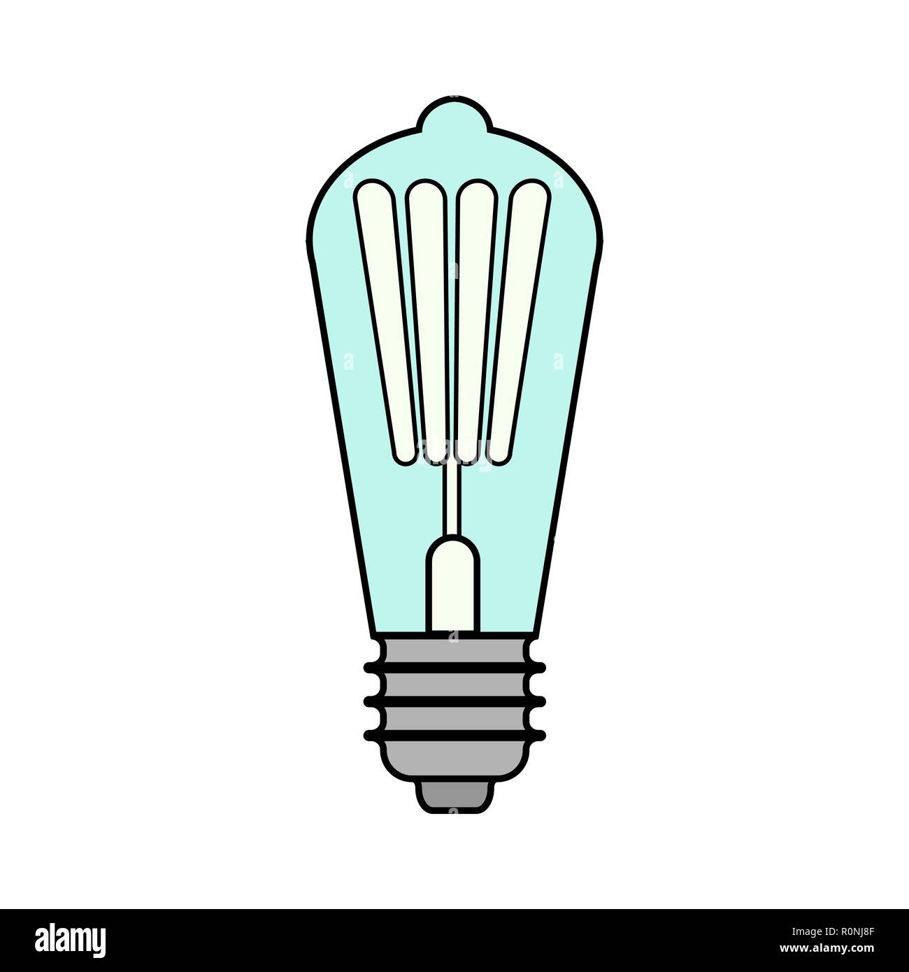 Vintage bulb lamp hand drawing engraving style Stock Vector Image & Art ...