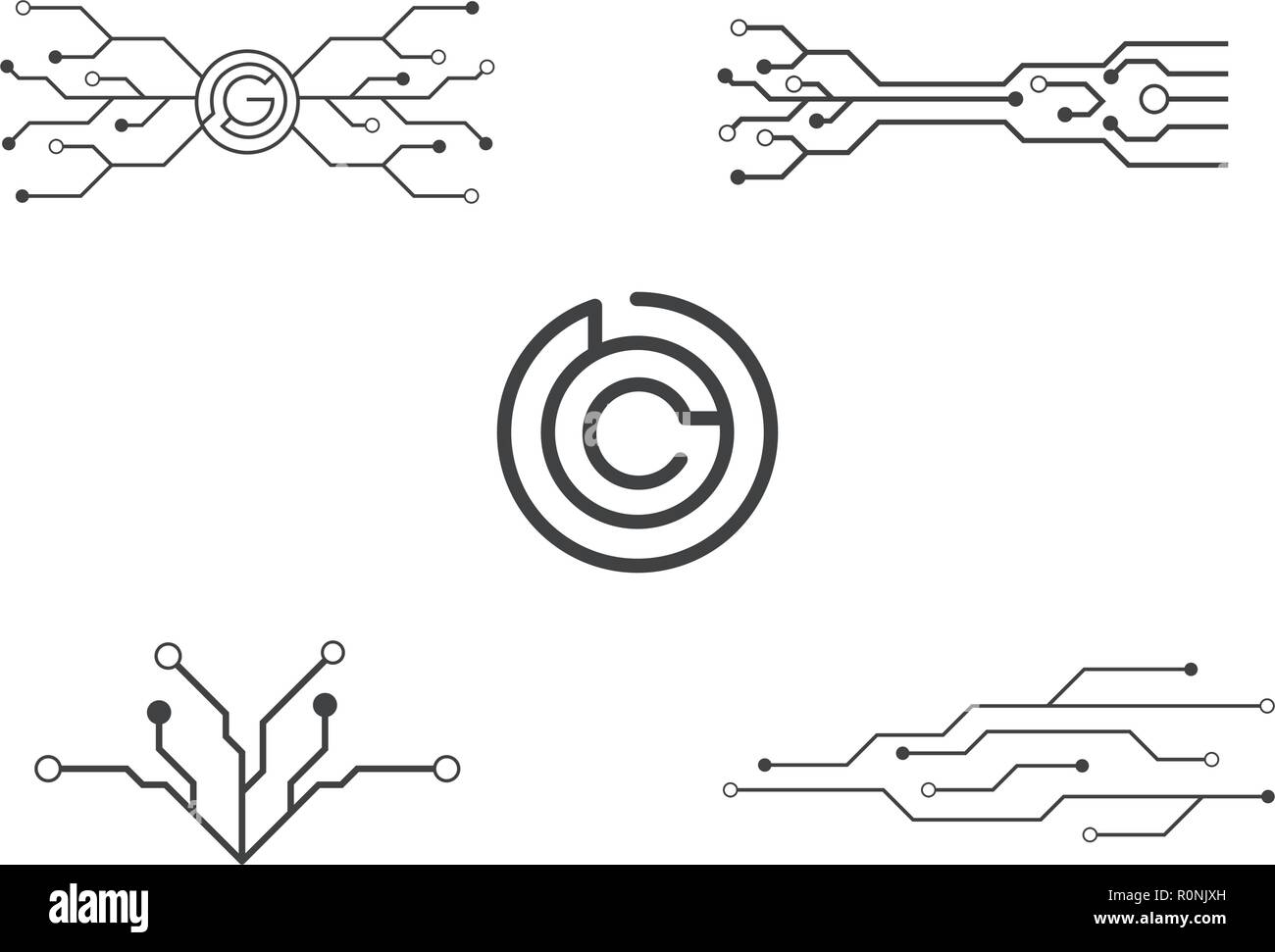 Circuit Template vector illustration icon design Stock Vector Image ...
