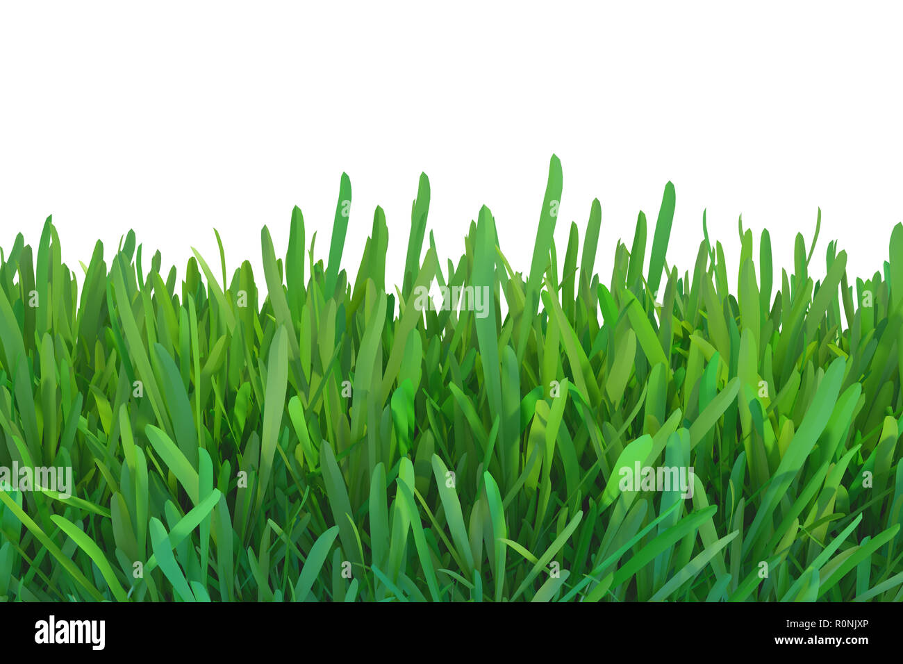 Green grass plants lawn 3d hi-res stock photography and images - Alamy