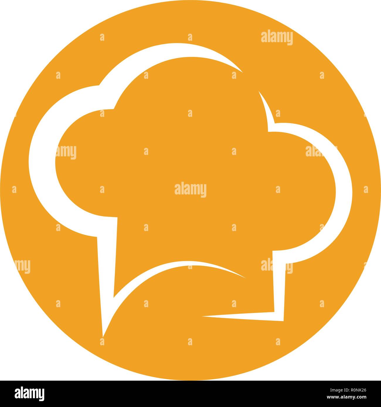 hat chef logo template vector illustration Stock Vector