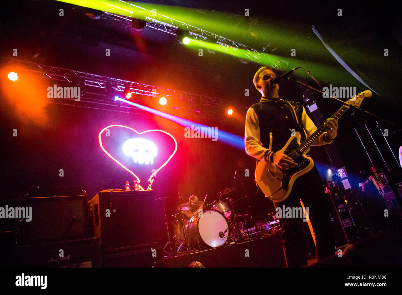 Alkaline Trio (Matt Skiba) - June 2015 - Newcastle O2 Academy Stock Photo