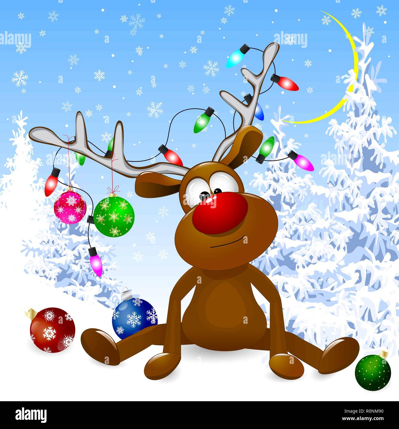 D-GROEE Christmas Ribbon 2.4 Cartoon Xmas Tree Stocking Elk Star