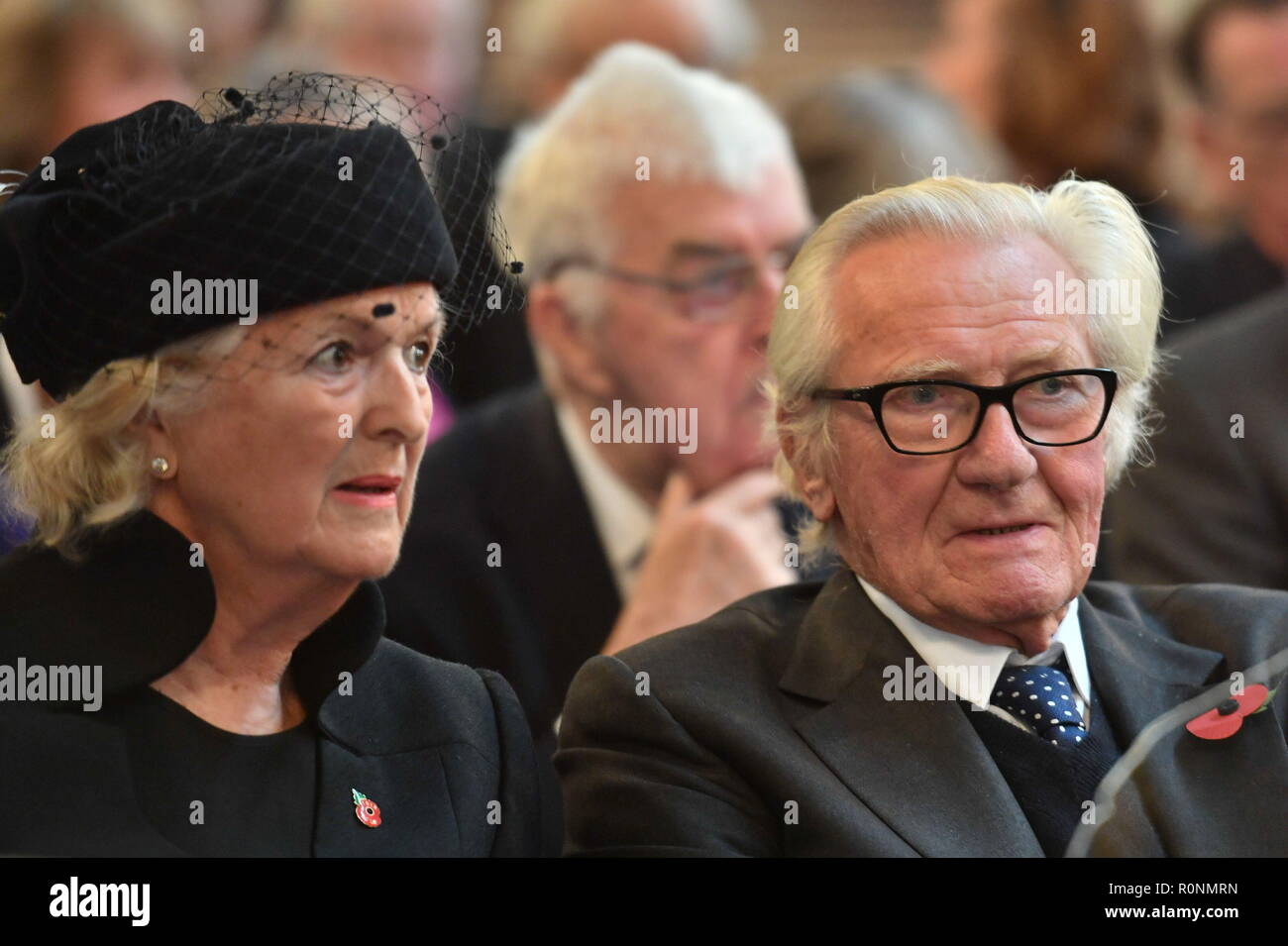 Lord Michael Heseltine And Wife Anne Join Members Of The House Of