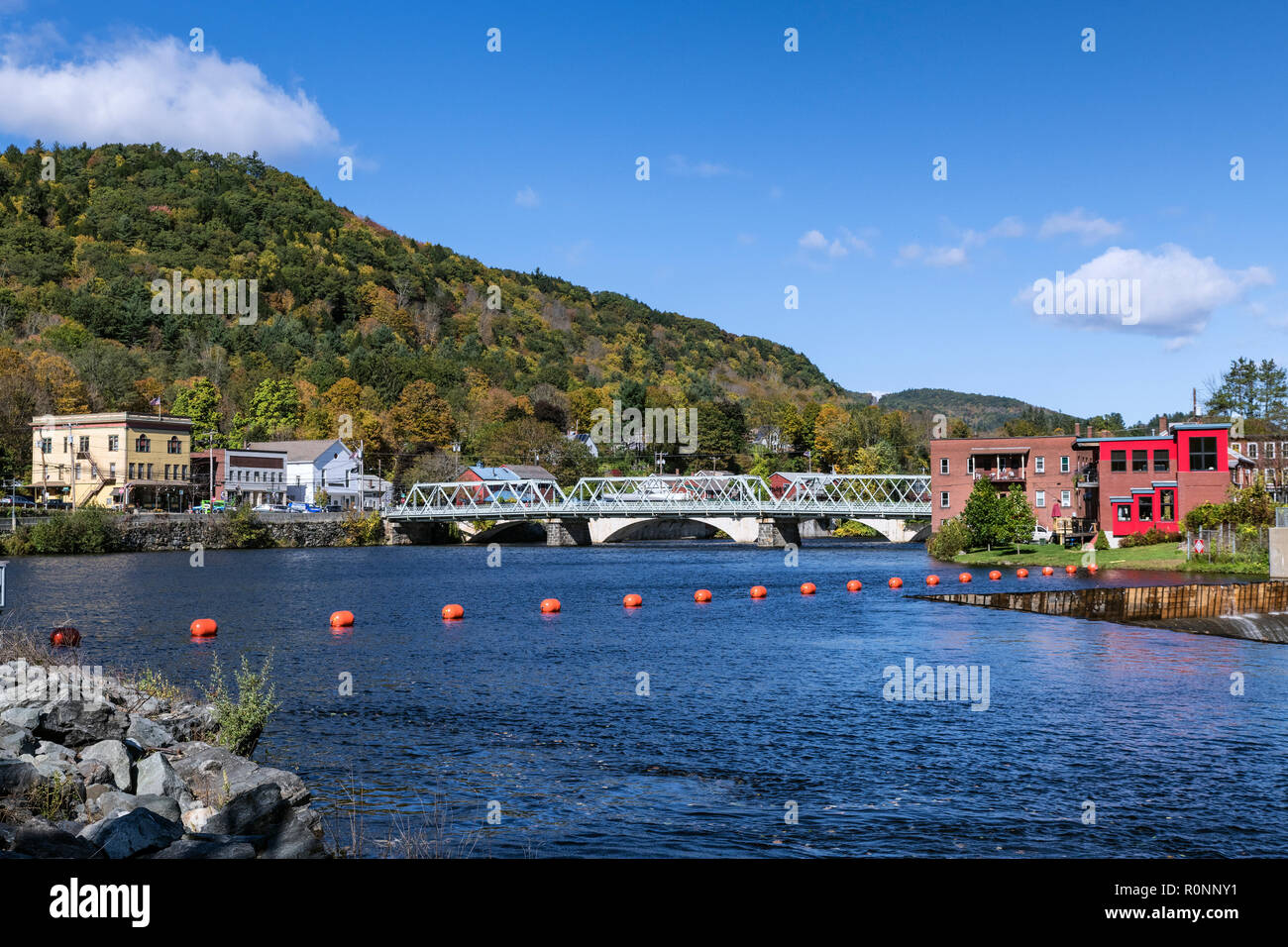 Scenic town of Shelburne Falls, Massachusetts, USA Stock Photo Alamy