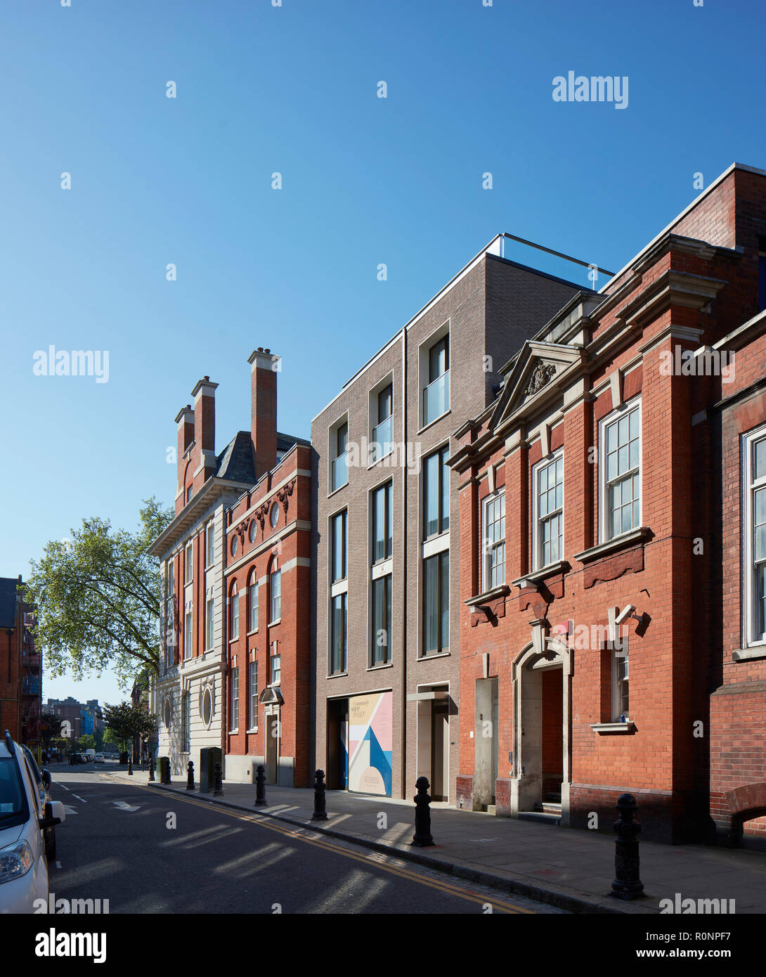 Facade elevation on Chelsea Manor Street. 224 226 Kings Road, London, United Kingdom