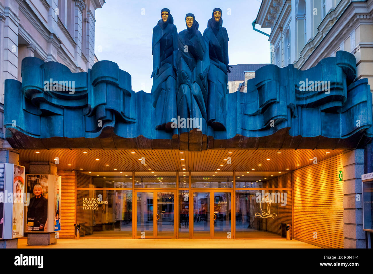 Lithuanian National Drama Theatre, Vilnius, Lithuania Stock Photo