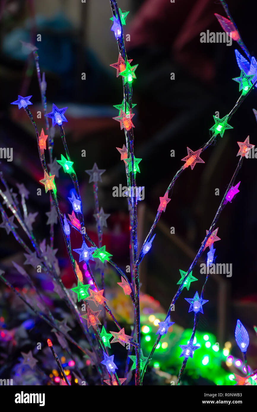 Christmas lights (also known as fairy lights Stock Photo Alamy