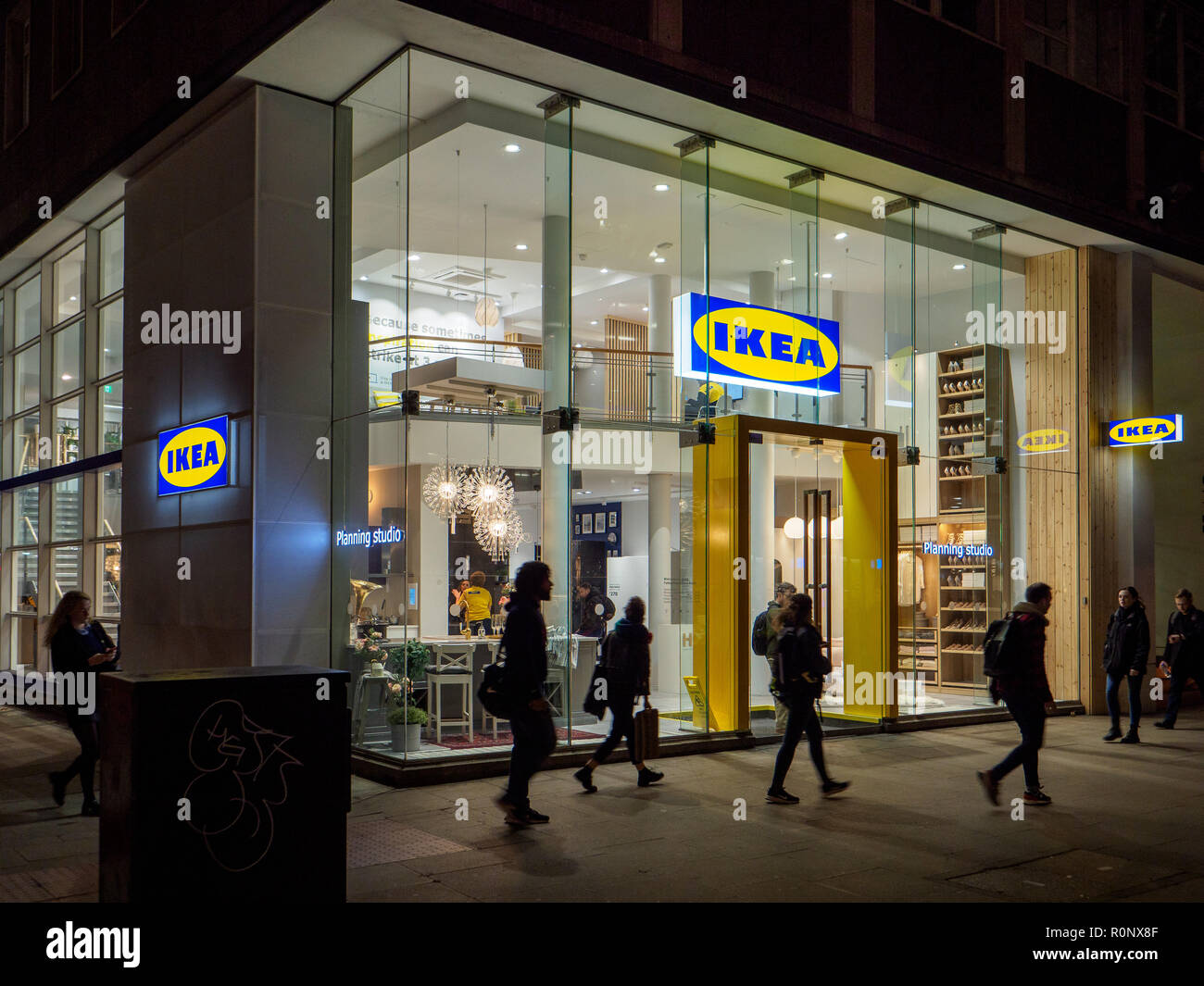 Ikea Mini Store - Ikea Central London Ikea Tottenham Court Road - The IKEA design and planning store in central London UK Stock Photo