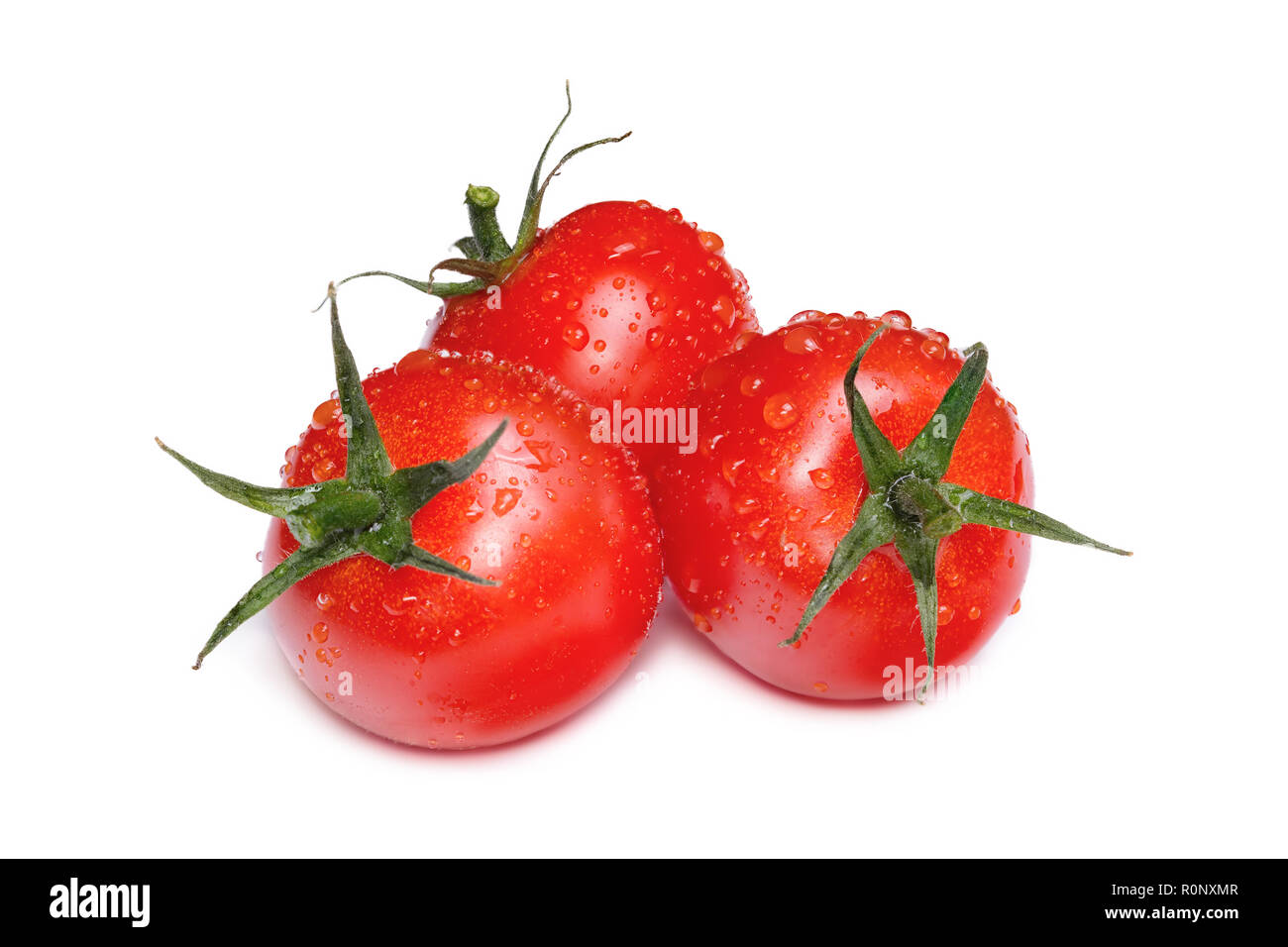 Cherry tomato branch isolated on white background Stock Photo - Alamy