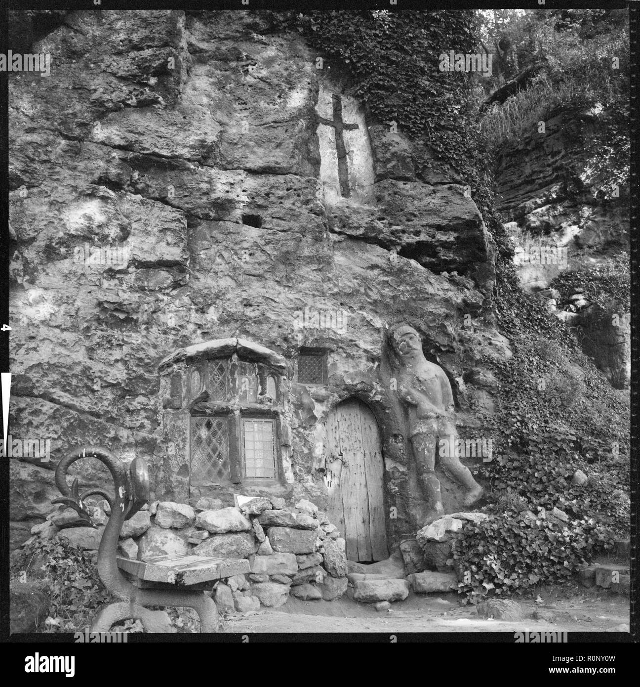 Chapel of Our Lady of the Crag, Abbey Road, Knaresborough, Harrogate, North Yorkshire, c1966-c1974 Creator: Eileen Deste. Stock Photo