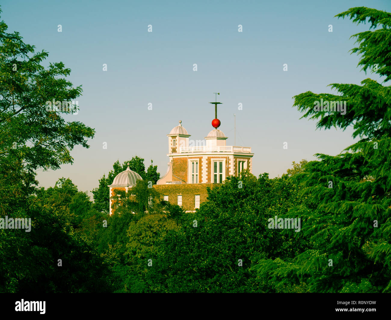 Octogen Room, with Red Time Ball,  Royal Observatory, Greenwich, London, England, UK, GB. Stock Photo