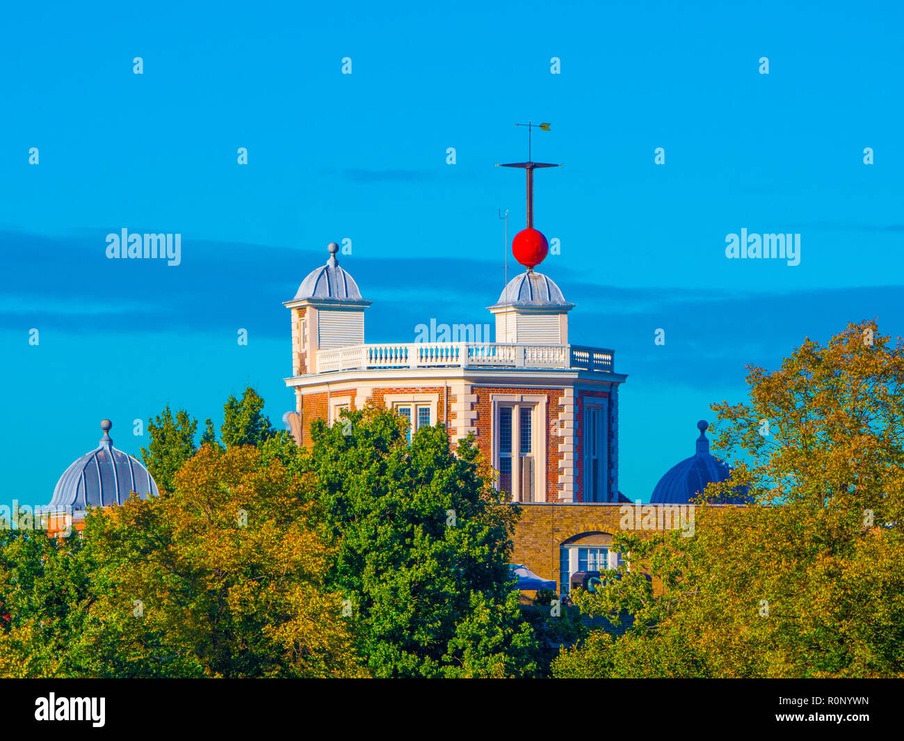 Octogen Room, with Red Time Ball,  Royal Observatory, Greenwich, London, England, UK, GB. Stock Photo