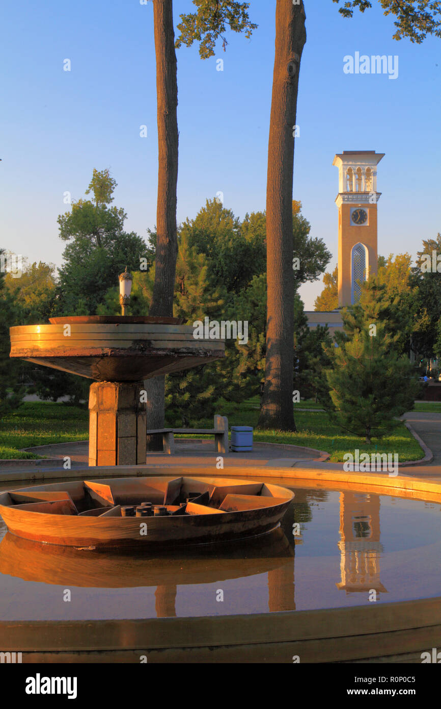 Uzbekistan; Tashkent, Amir Timur Square, Tashkent Chimes, bell tower