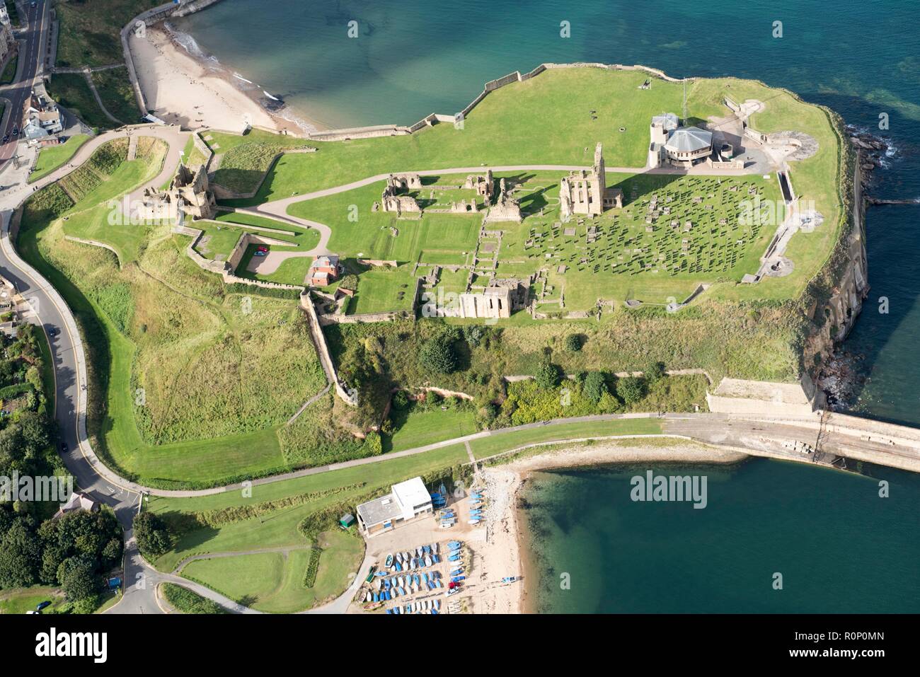 Tynemouth Castle and Priory, North Tyneside, 2017. Creator: Historic ...