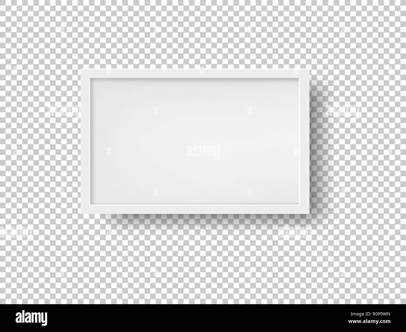 White picture frame vector illustration Stock Vector Image & Art Alamy