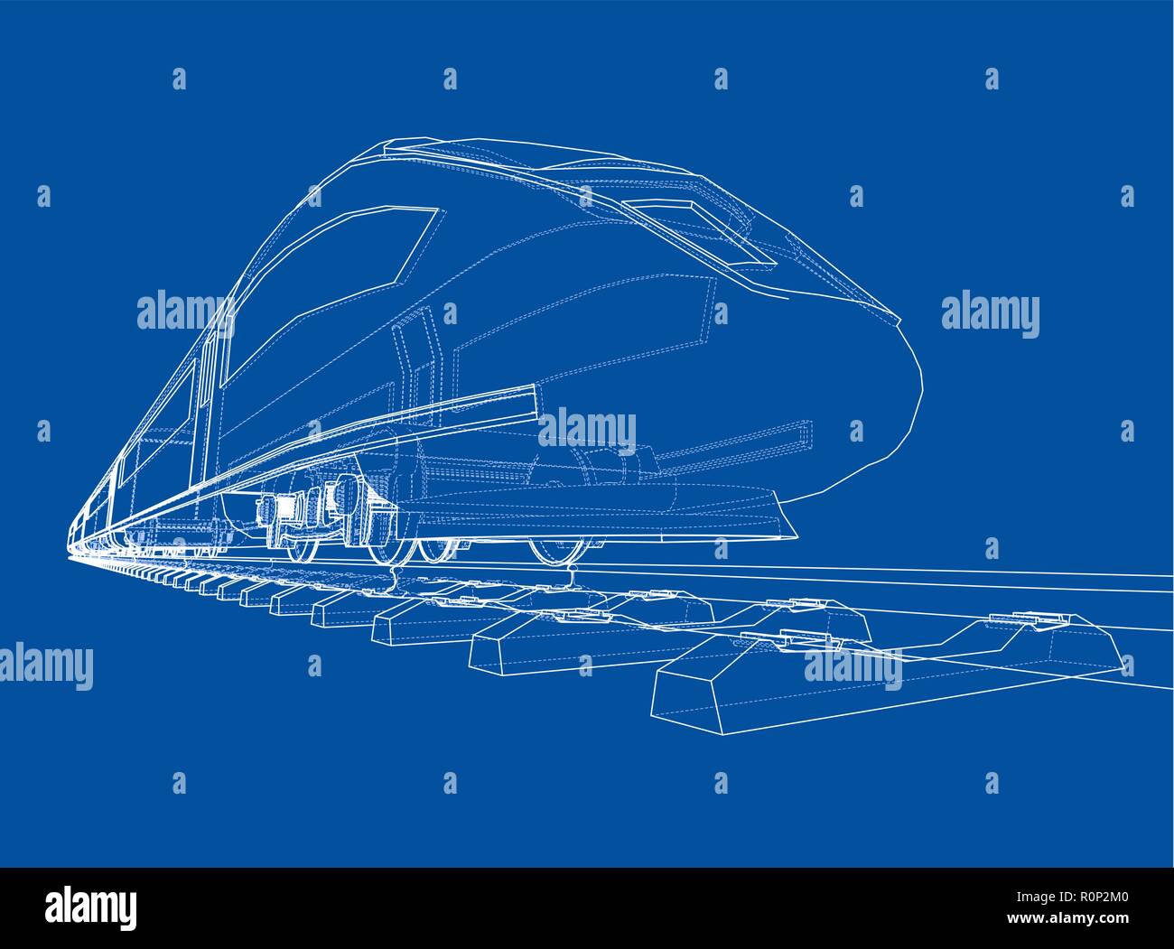 Modern speed train concept. Vector Stock Vector Image & Art - Alamy
