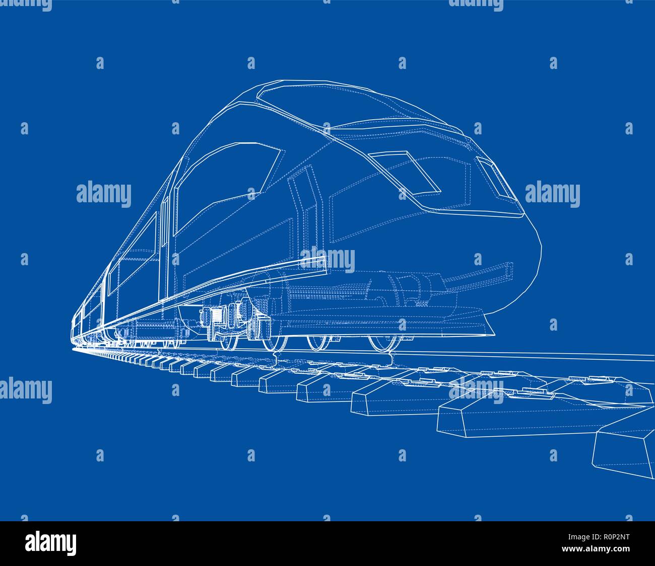 Modern speed train concept. Vector Stock Vector Image & Art - Alamy