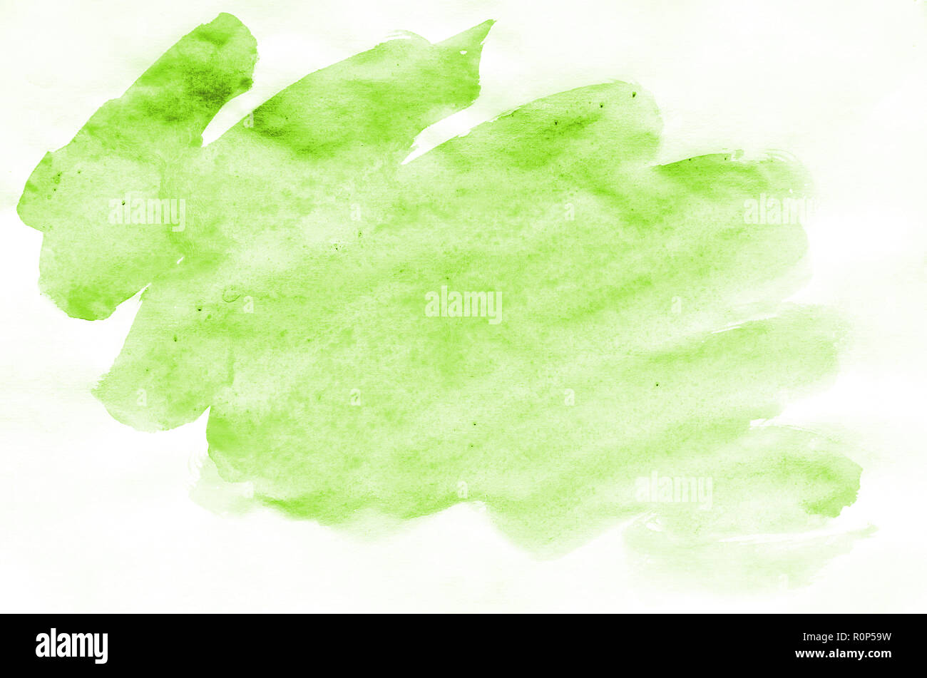 Light green watercolor background on white paper. For the text, textures,  banners, leaflets, posters, with space for inscriptions. Watercolor design  e Stock Photo - Alamy