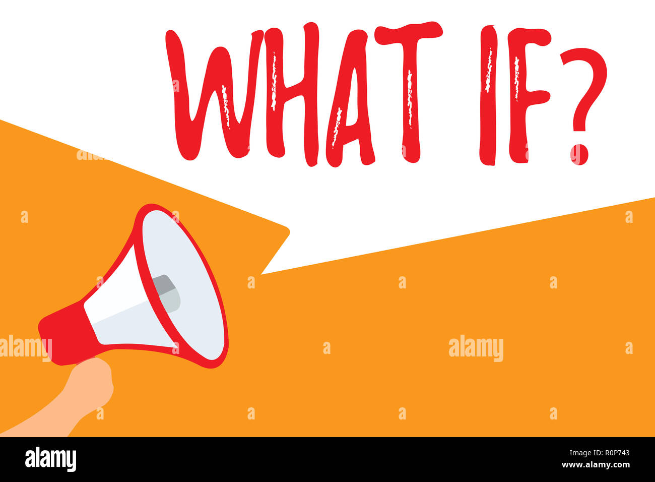If Question Text sign showing What If question. Conceptual photo Study all ...