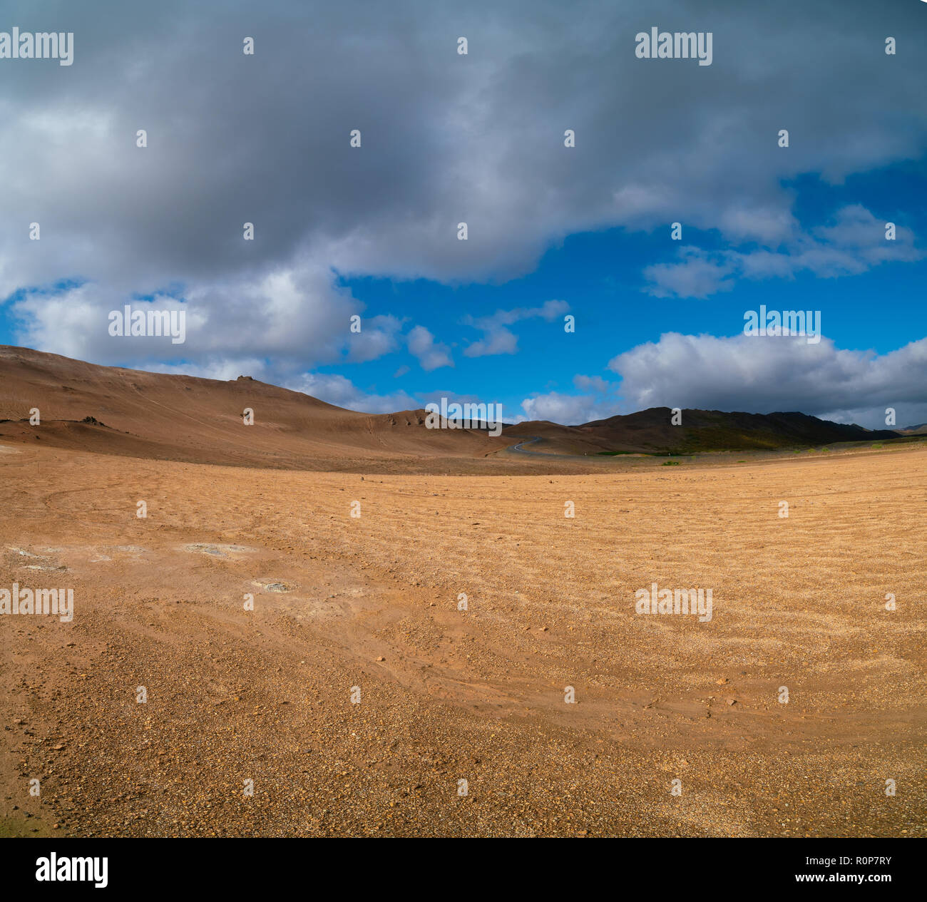 Spring Rocks Desert Rocks desert in a hot springs area Hverir Stock Photo - Alamy