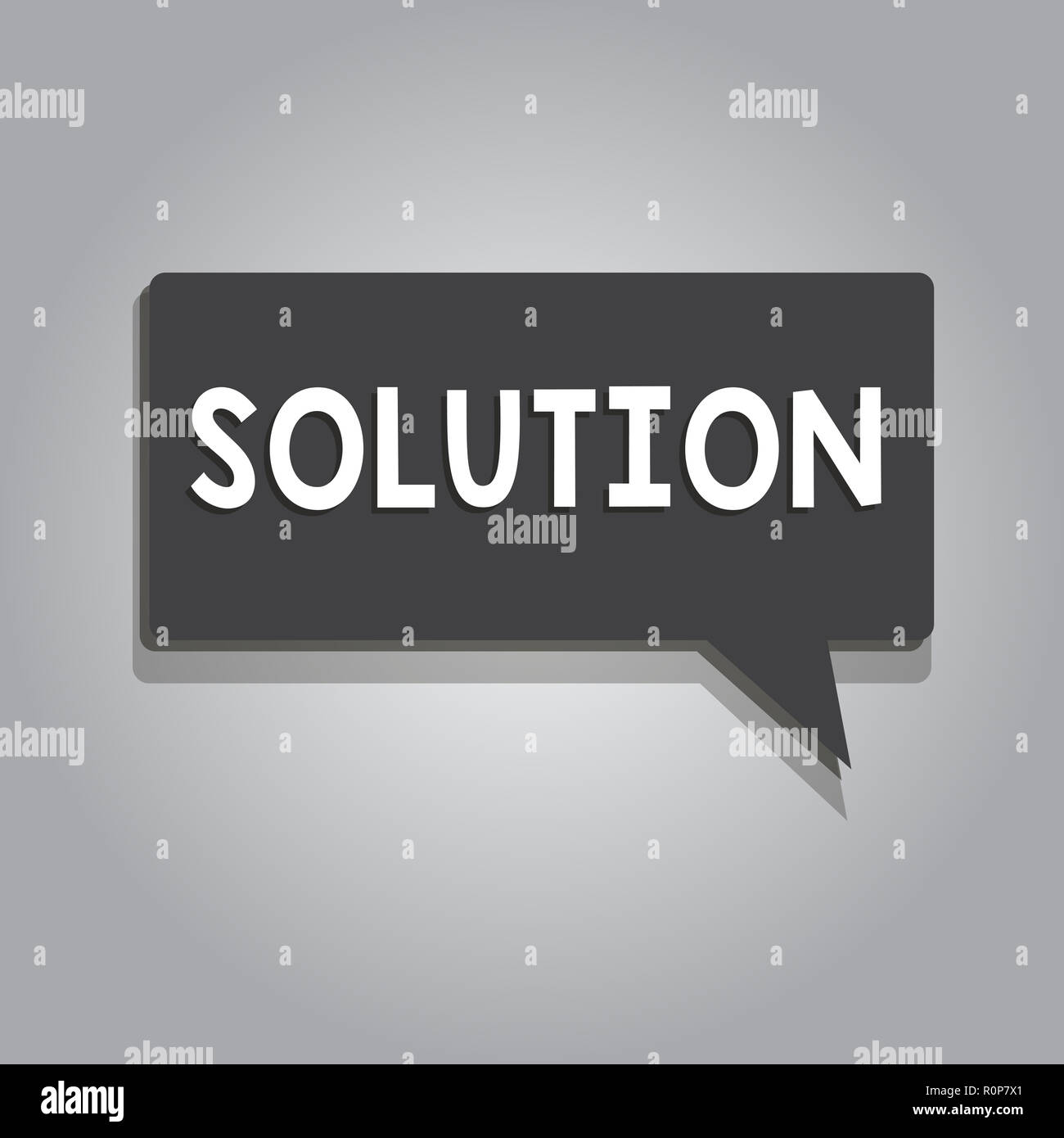 Text sign showing Solution. Conceptual photo means of solving problem ...