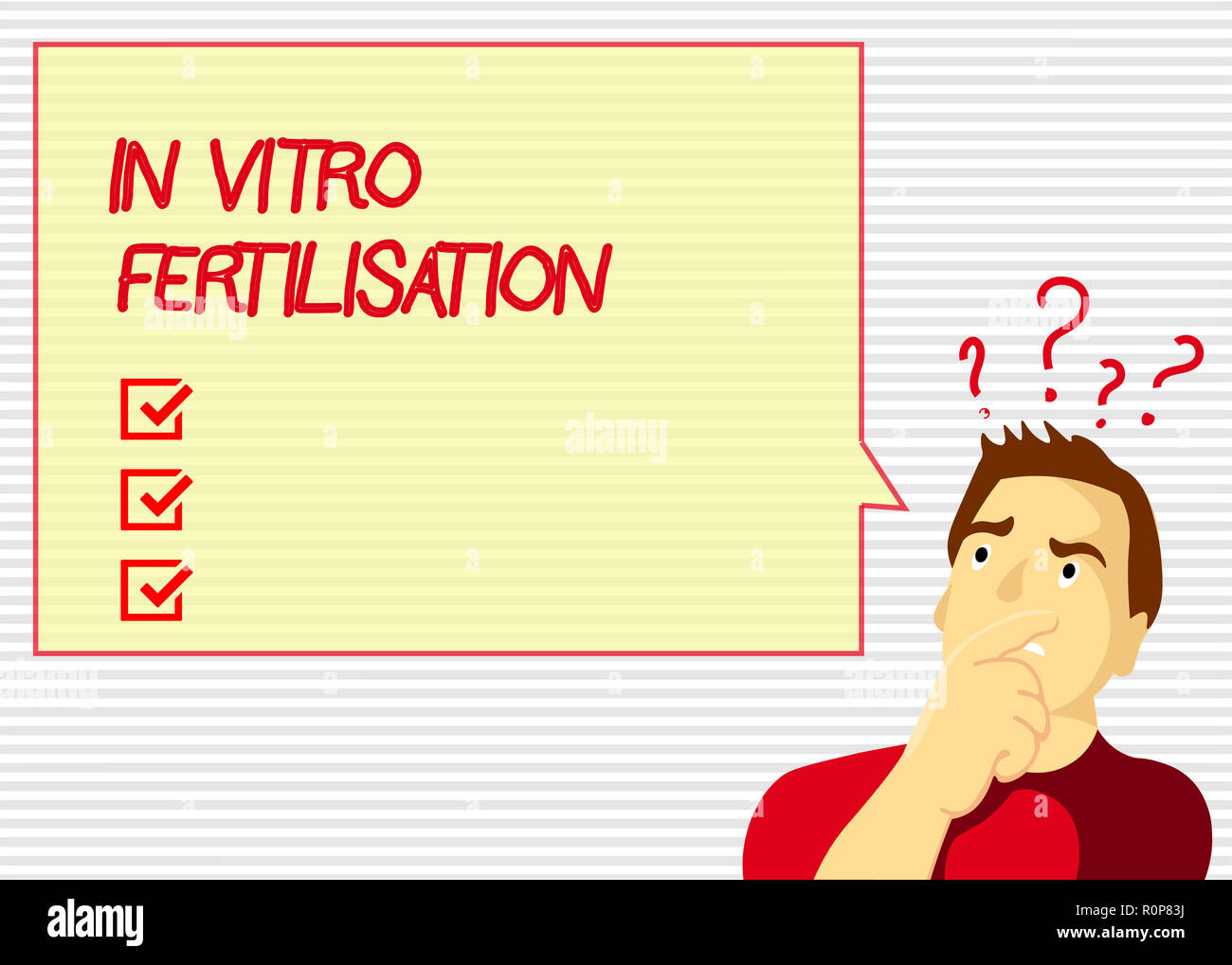 Handwriting text In Vitro Fertilisation. Concept meaning An egg is