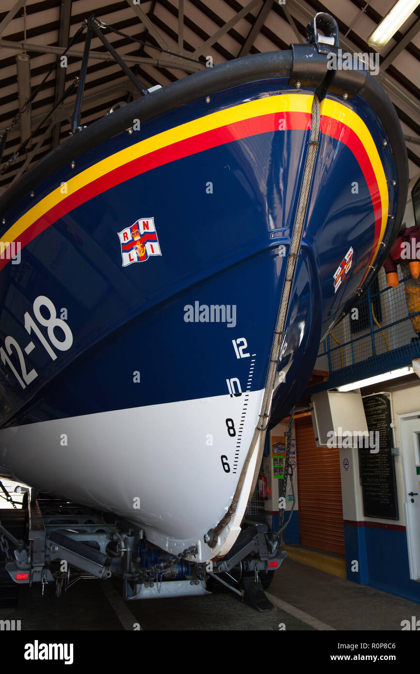 Close Up View Of The Hull Of The Scarborough Lifeboat Ready For Launch ...