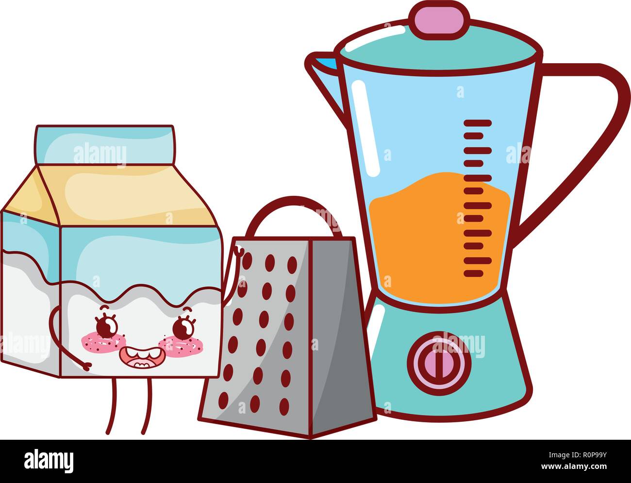 kitchenware and ingredients cartoon Stock Vector Image & Art - Alamy