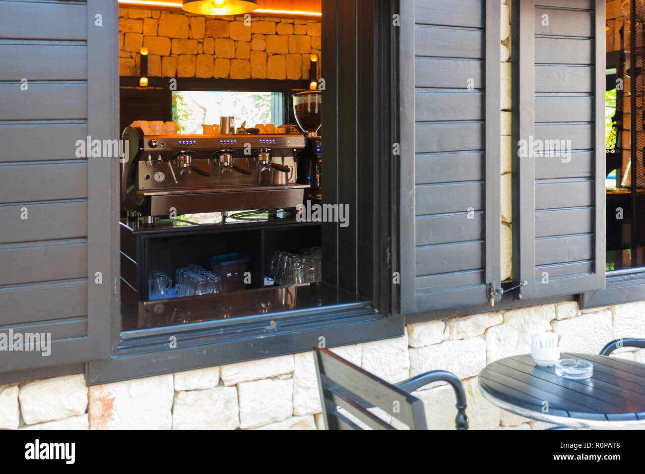 French style coffee shop Stock Photo Alamy