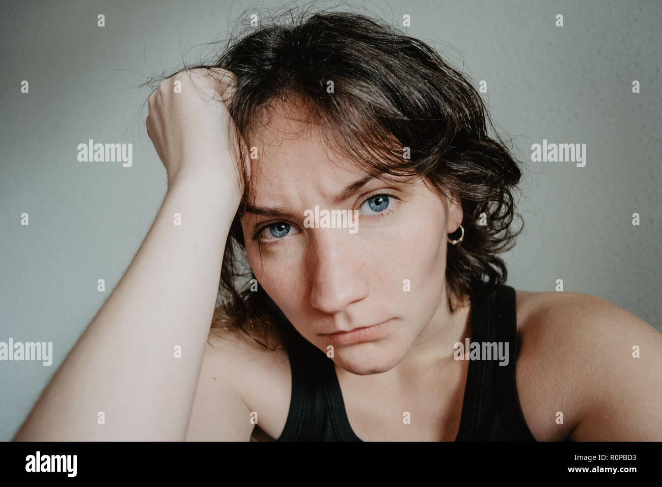 Girl Brown Eyes Short Hair Stock Photos Girl Brown Eyes Short