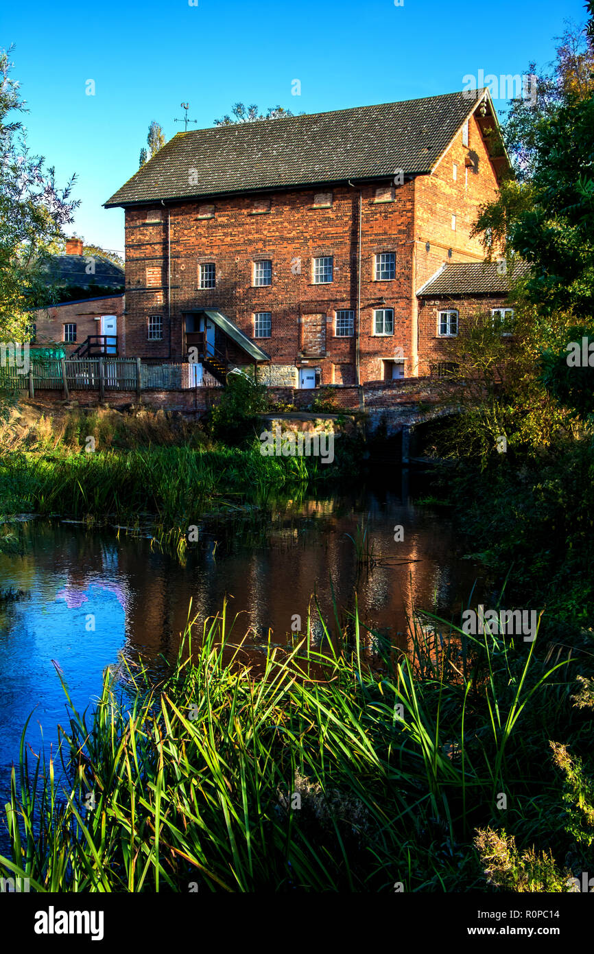 Sharnbrook Mill Theatre in the village of Sharnbrook, near Bedford, England, UK Stock Photo