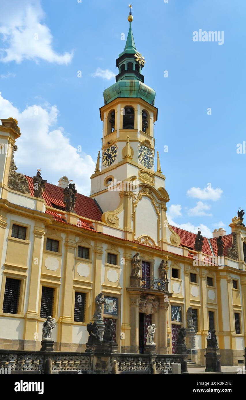 A view of Loreta Monastery,  Prague,  Czech republic Stock Photo