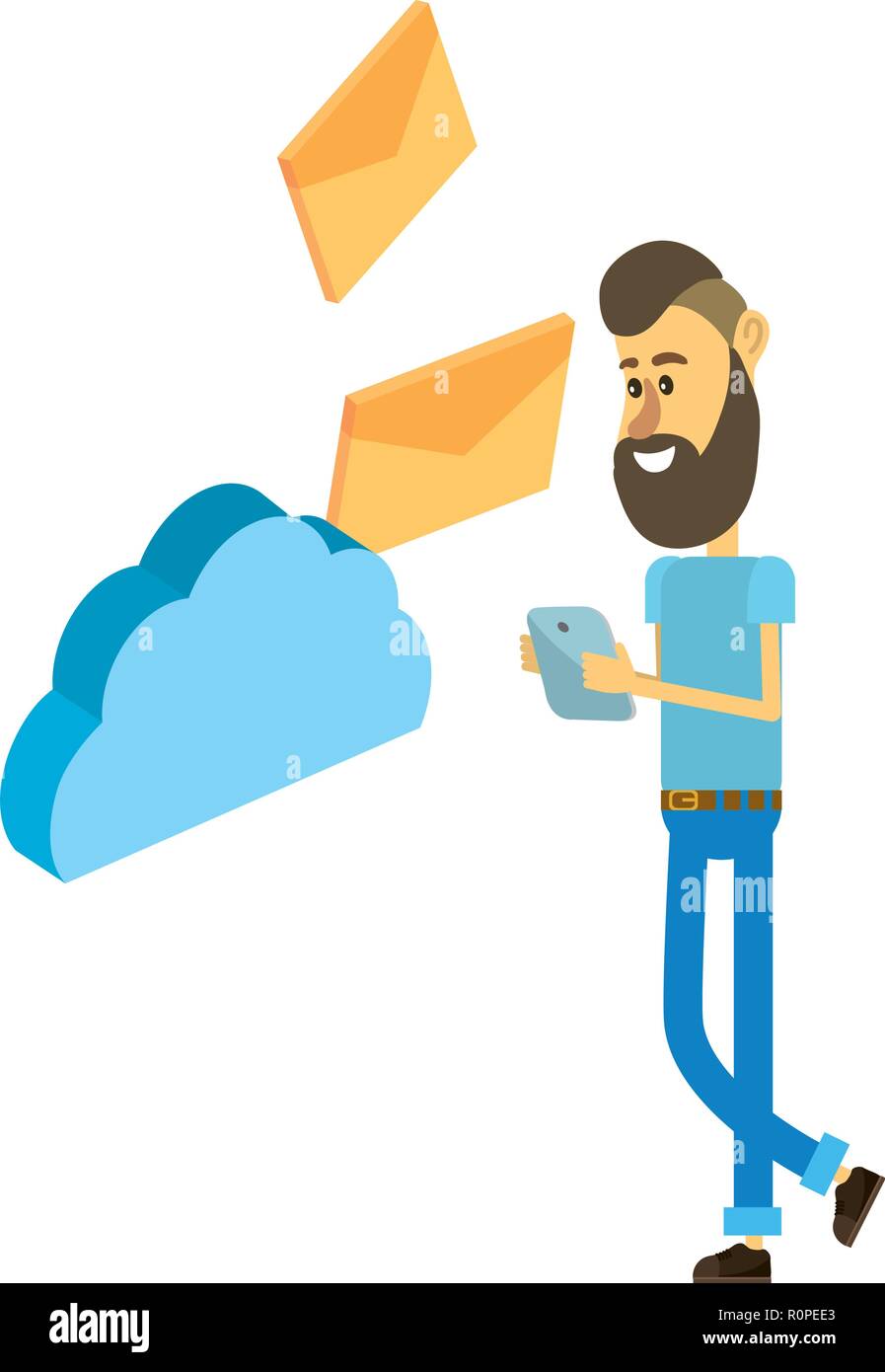 man and technology isometric Stock Vector Image & Art - Alamy