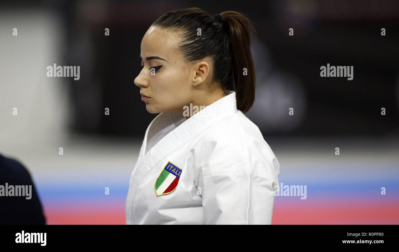 Madrid Madrid Spain 6th Nov 2018 Bottaro Viviana From Italy Seen In Action During The Women S Karate Kata Competition Of The 24th Karate World Championships At Wizink Center Sport Hall In Madrid