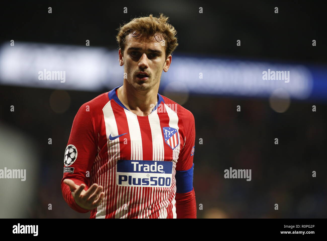 Madrid Spain 06th November 2018 Antoine Griezmann Forward From Atletico De Madrid During The Uefa Champions League Group Stage Against Borussia Dortmund At Estadio Wanda Metropolitano Photo By Ivan Abanades Medina