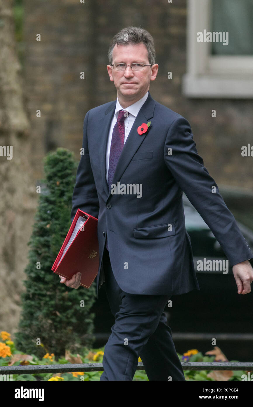 London UK. 6th November 2018. Jeremy Wright MP Secretary of State for Digital, Culture, Media and Sport Credit: amer ghazzal/Alamy Live News Stock Photo