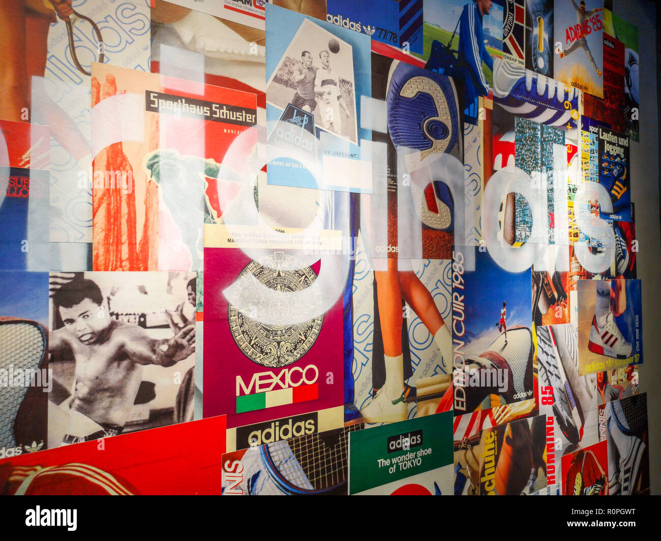 Shanghai, China. 6th Nov, 2018. Clothing and shoes on display at The Adidas Brand Center Adidas Flagship Store opening in Shanghai. Credit: SIPA Asia/ZUMA Wire/Alamy Live News Stock Photo