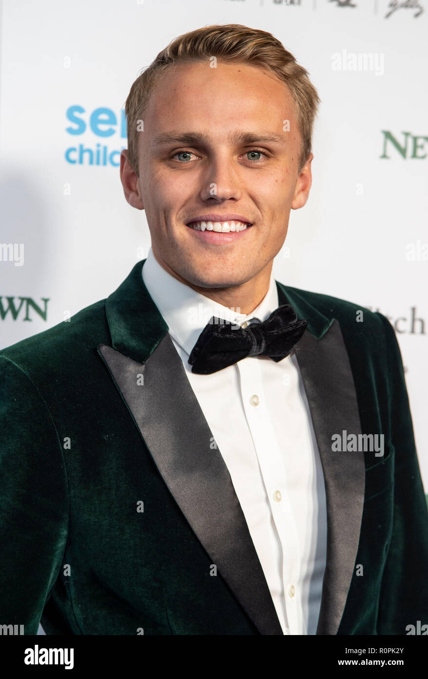 Max Chilton attends the SeriousFun London Gala 2018 at The Roundhouse . Stock Photo