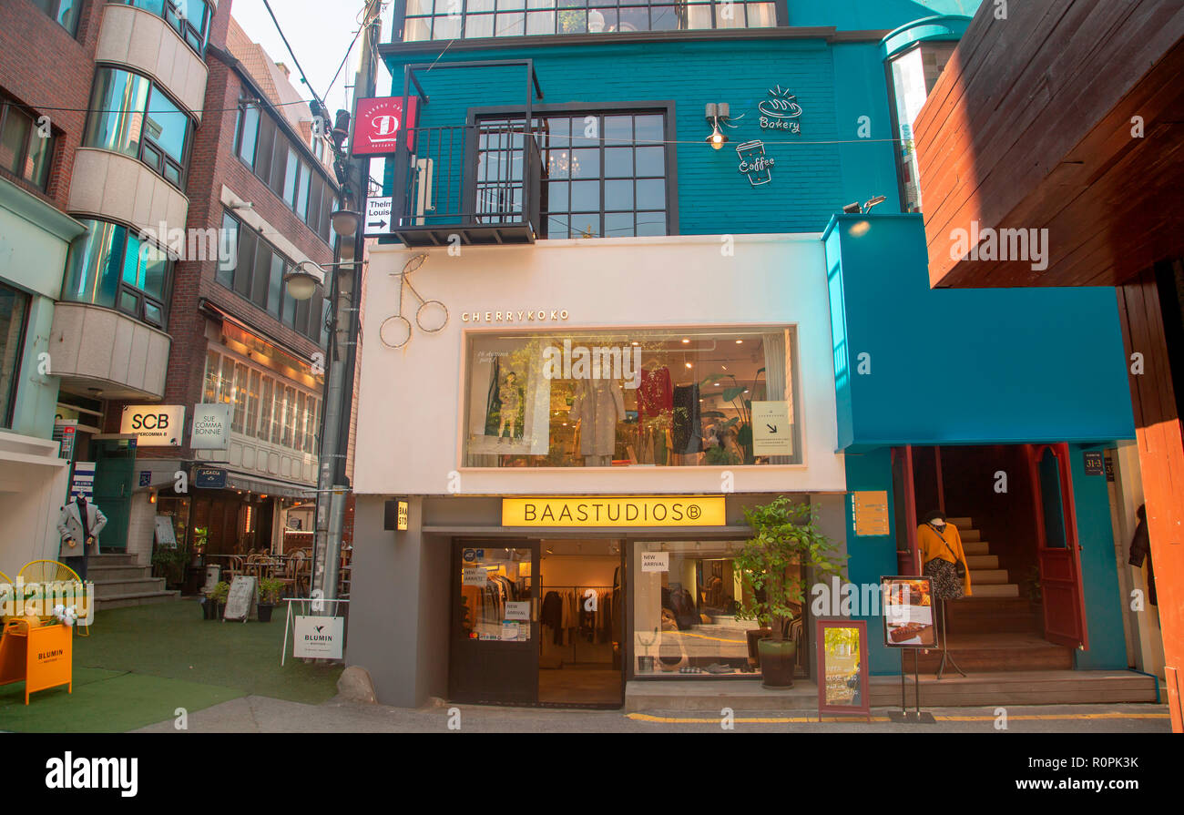 Gangnam seoul garosu gil hi-res stock photography and images - Alamy